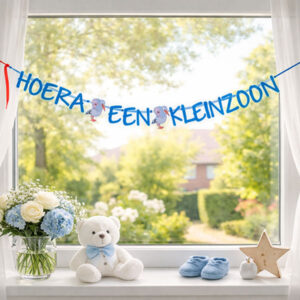 Geboorteslinger hoera een kleinzoon pk12