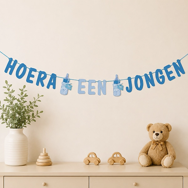 Geboorteslinger hoera een jongen