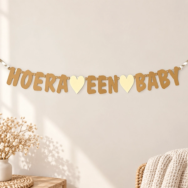 Geboorteslinger hoera een baby 1 Geboorteslinger hoera een baby