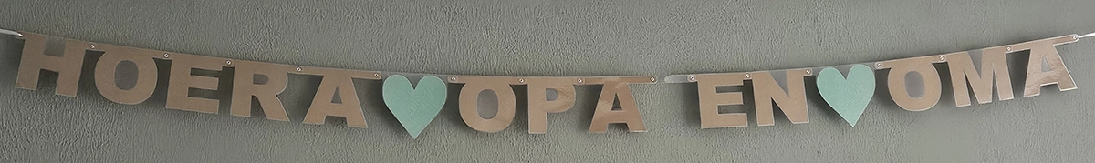 Geboorteslinger Opa en Oma 2 Geboorteslinger hoera opa en oma 1